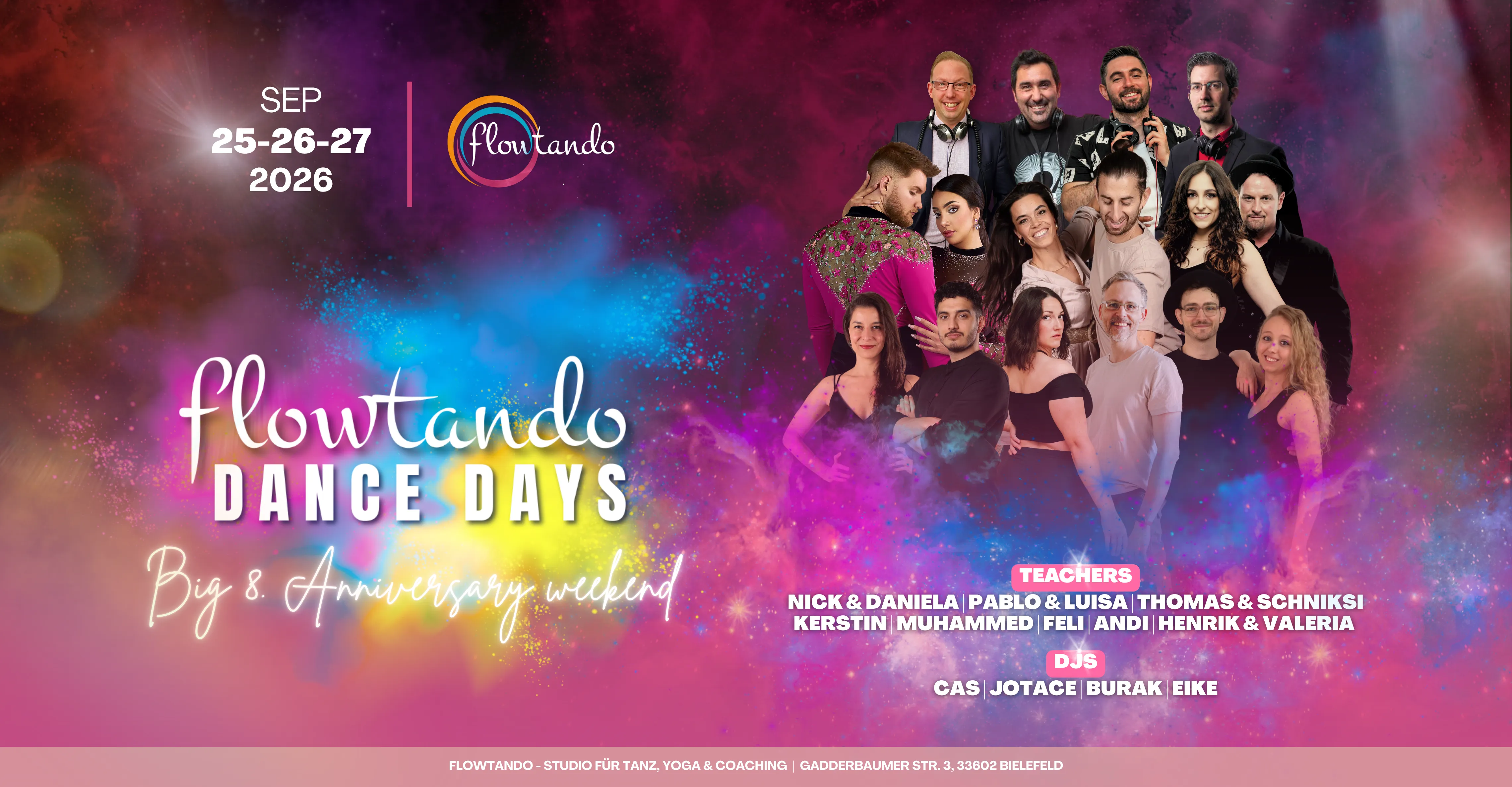 Flowtando Dance Days – Salsa, Bachata und Kizomba Festival in Bielefeld